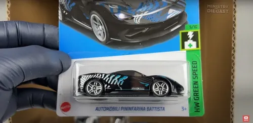 Carrinho Hot Wheels AUTOMOBILI PININFARINA BATTISTA HKH57 HW GREEN SPEED