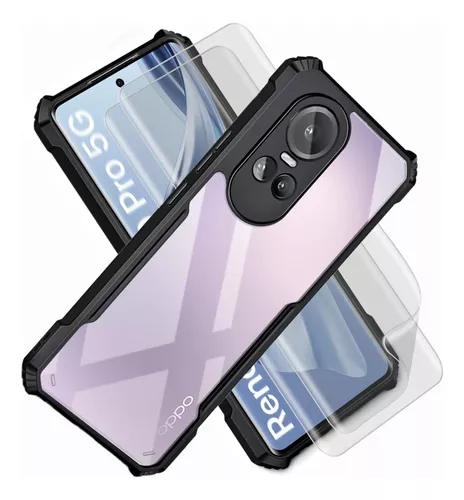 Funda Case Transparente For Oppo Reno 10 & Pro + 2 Micas