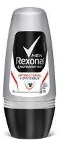 Desodorante Roll On Rexona Antibacterial Invisible Masculino