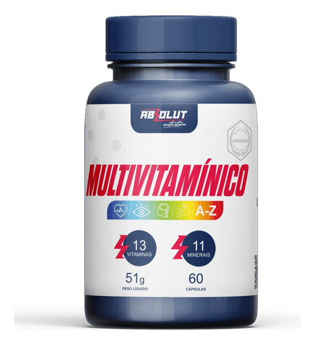 Multivitaminico Vittalut 60 Capsulas Sabor Sem Sabor