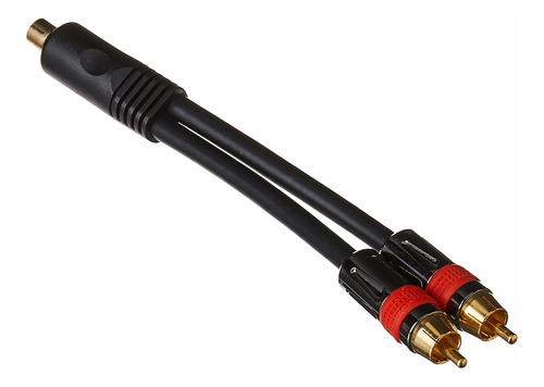 Monoprice - Adaptador Coaxial Digital Rca Hembra A 2 Rca Ma.