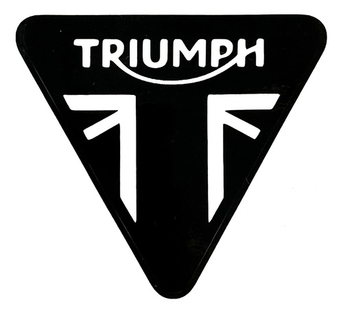 Adesivo Logo Triumph Preto Bráz Acessórios