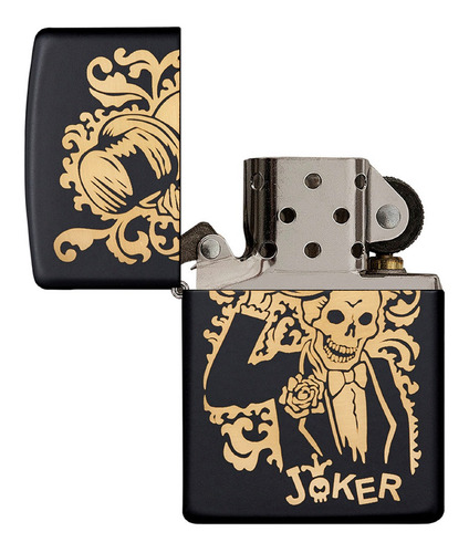 Imagen 3 de 10 de Encendedor Zippo Lighter Joker Negro