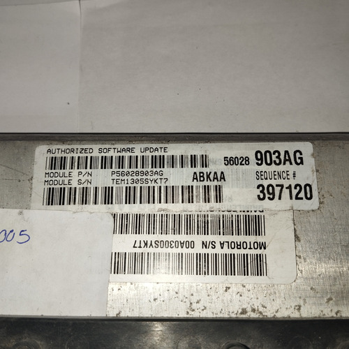 Computadora Ram 1500 2005 3.7 Automática Ya Programada (Usado)