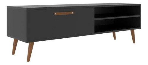 Mesa Para Tv Rack Televisor Lcd - Aparador - Mueble Living Color Negro