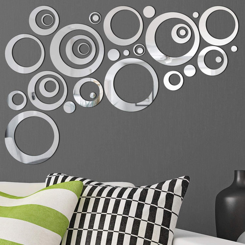 Wall Sticker Circulos Espejos De Decoracion Varios Tamanos