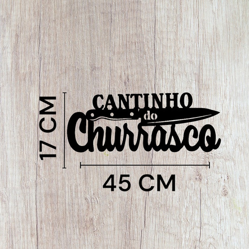 Quadro Cantinho Do Churrasco Área Gourmet Tábua De Carne