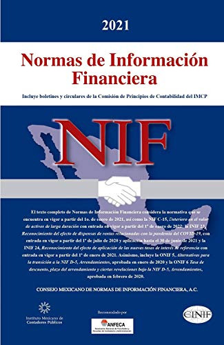 Libro Normas De Información Financiera Nif 2021 De Imcp Inst