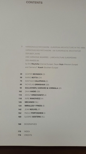 Libro Contemporary European Architects Vol Ii, Taschen (50) (Usado)