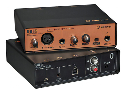 Interface Steinberg Ur12 B Usb 2.0 Para Grabacion 2 X 2 Msi Color Negro