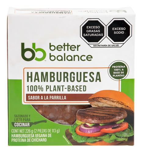 Hamburguesa Vegano Better Balance 226g