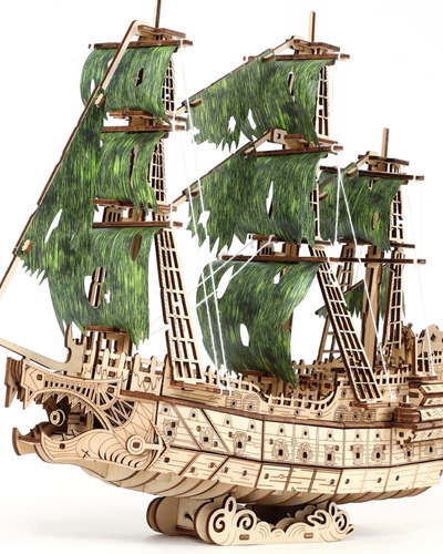 Desafiante Flying Dutchman Rompecabezas De Madera 3d Para Ad