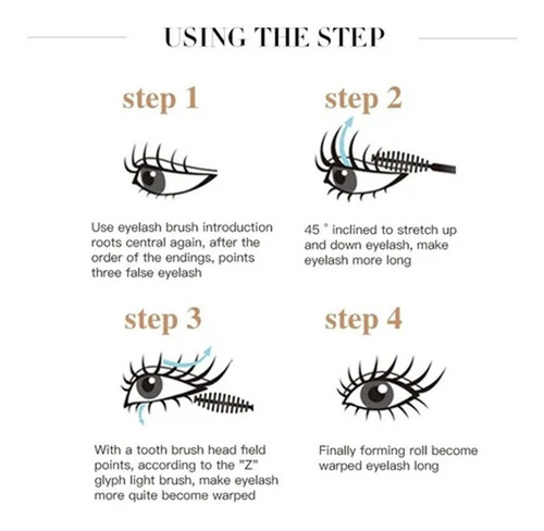 Imagen 4 de 8 de Mascara De Pestañas Con Aceite De Jojoba Color Azul