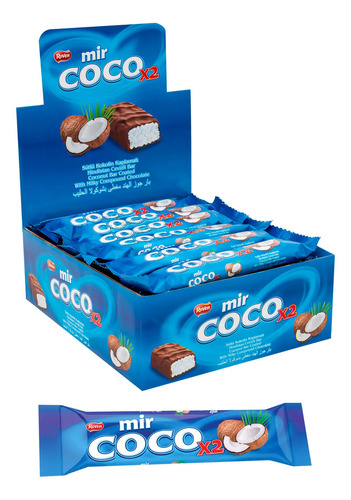Barra De Coco Chocolate 24 (uni) Barra Chocolate Cumpleaños