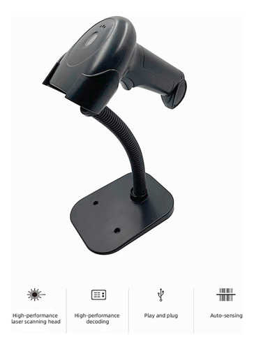 Zh Escáner Usb Baode 1d Con Cable Y Soporte, Compatible Con