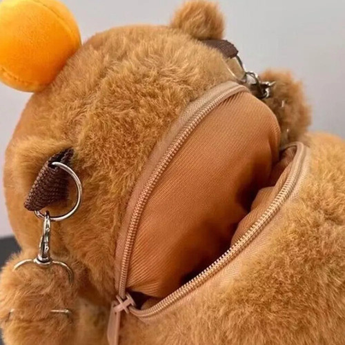 - Mochila De Capivara De Pelúcia Fofa De Desenho Animado