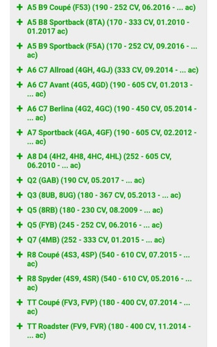 Sensor Presión Gasolina Audi Q7 R8 Spyder Tt S1 S7 Rs7 Sline (Usado)