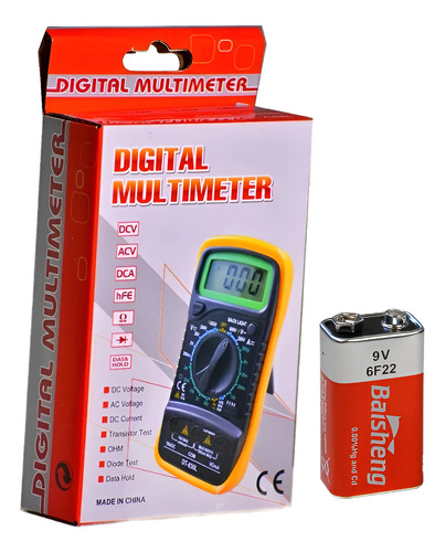 Multímetro Digital Amperimetro Voltimetro Multi Tester Ac/dc