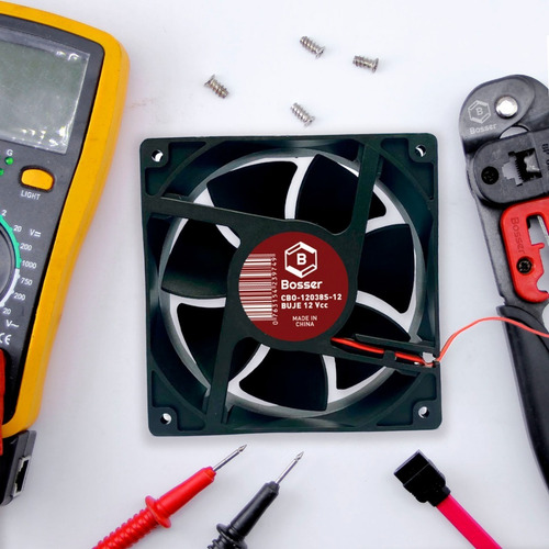 Imagen 6 de 8 de Turbina Cooler Fan Bosser Dc 12v 4 Pulgadas 120x38 Mm Buje