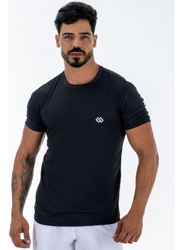 Camiseta Dry Masculina Slim Fit Esportiva Uv Academia Treino