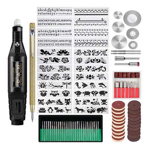 Kit De Herramientas De Grabado Eléctrico Grabador Con,mini