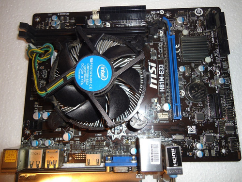 Board Msi H81m-e33+core I5 4460 3.20ghz+disipador+rejilla 