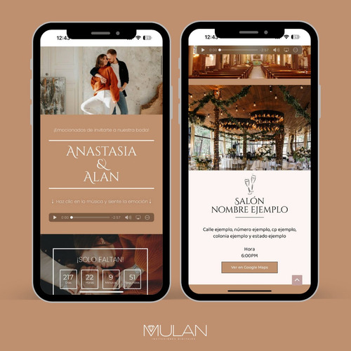 Invitación Digital Personalizada Para Boda | Mod. Bredosla