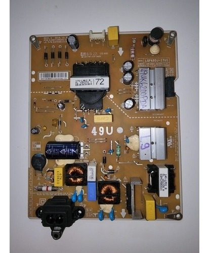 Tarjeta Fuente Tv Led LG Modelo 49uk6200pda [lgp49dj-17u1]