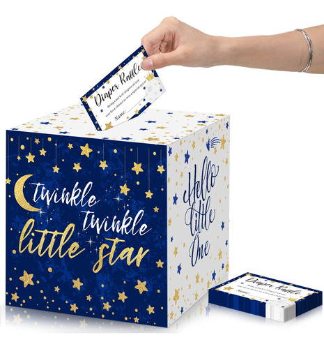 50 Boletos De Rifa De Paales Twinkle Little Star Con Caja Pa