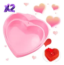 Comprar Molde De Silicón Corazones Gelatina Tortas Repostería