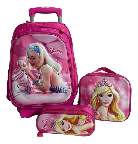 Mochila Primaria3dcombo Para Niñas Con Carrito De Aluminio  (Reacondicionado)