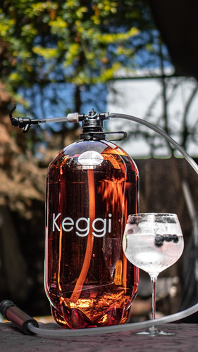 Imagen 3 de 10 de Chopera Pet Keggi Original C/inflador 5l Completa