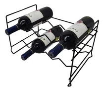 Comprar Adega Vinhos Empilhável 8 Un Mini Aramado Aço Rack Garrafas