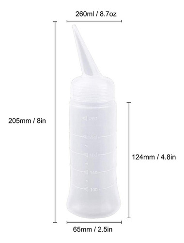 2x Aplicadores Botella Tinte Para El Cabello Aplicadores