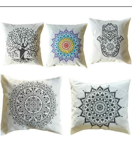 Almohadones Feng Shui (mandalas, Árbol De La Vida) S/relleno