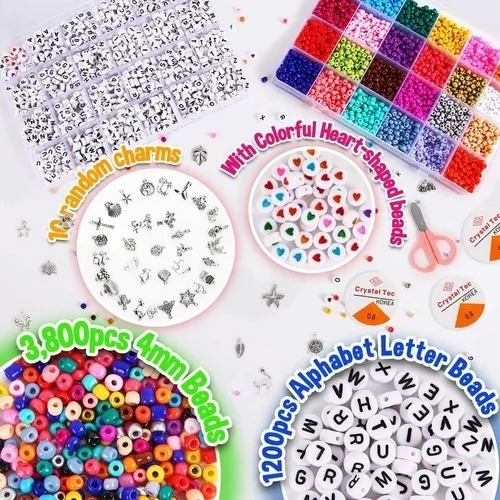 Conjunto De Cuentas Pequeñas Para Hacer Pulseras.