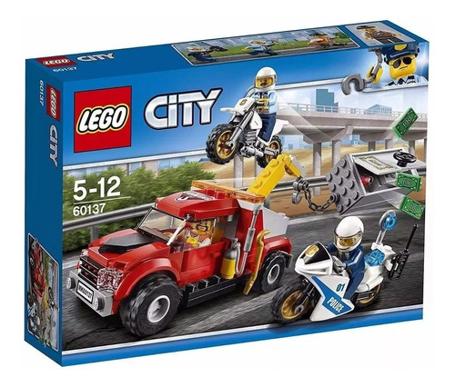 Lego City 60137 Camión Grúa En Problemas Original 