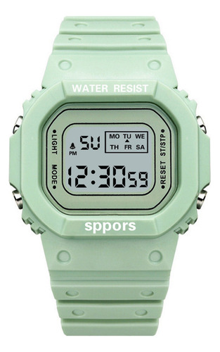 Reloj Cuadrado Deportivo Simple Y Elegante A Prueba De Agua