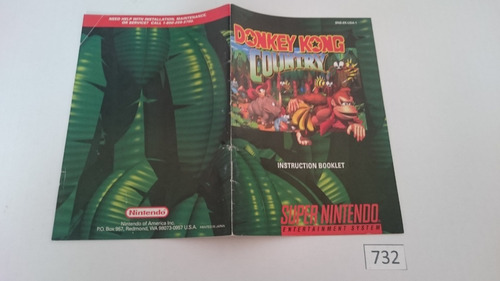 Manual Donkey Kong Country (snes) Original Frete $5 [0732]