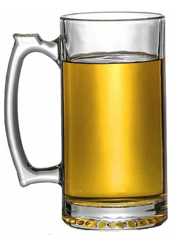 Set X2 Vaso Chopp Cervecero Vidrio 500 Ml Color Transparente