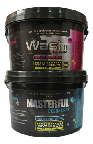 Kit Wash Pump 800g + Masterful 1kg C/ Medidor Toys For Boys