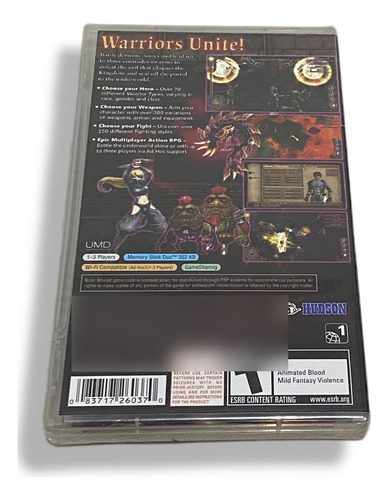 Dungeon Explorer Warrior Ancient Psp Lacrado Envio Ja!