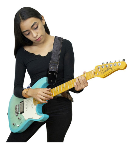 Strap Kidam Geométrico Retro - Thalí Para Guitarra O Bajo Color Multicolor