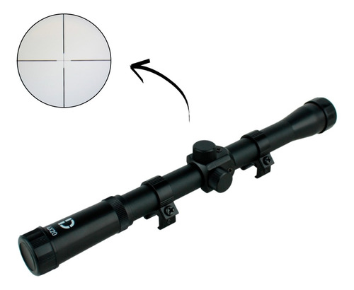 Luneta Mira 4x20 Para Carabina De Pressão 11mm - Dispropil