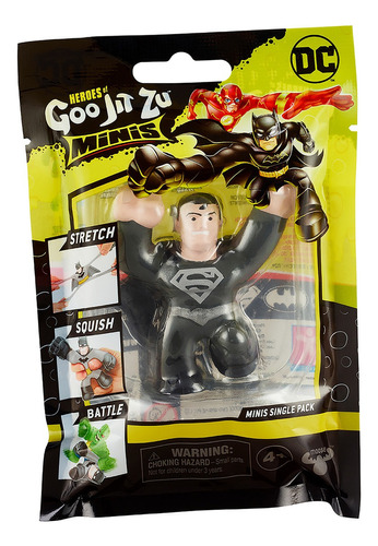 Boneco Elástico Superman Armadura De Aço - Goo Jit Zu Minis