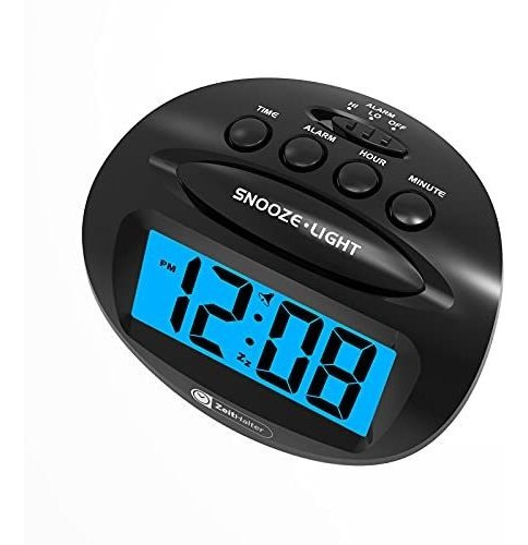 Lcd Batería De Reloj De Alarma Digital Operado Sólo 3cmqx