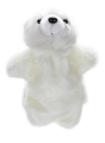 Bonita Marioneta De Mano De Oso Polar Para Bebés Y Niños, Su