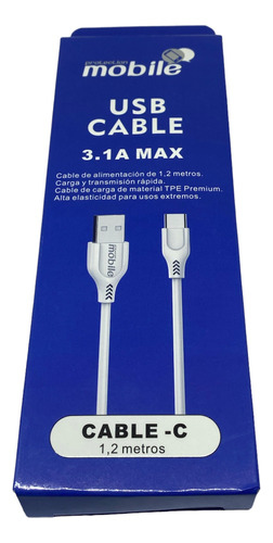 Cable Carga Rápida Usb A Tipo C 1.2 M Para Samsung A50 A50s