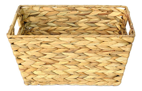 Cesto Organizador Fibra Natural Seagrass Paramount 33x20cm Cor Palha