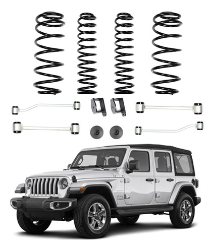 Kit Elevacion Resortes Jeep Wrangler Jk Suspension 2.5 PuLG